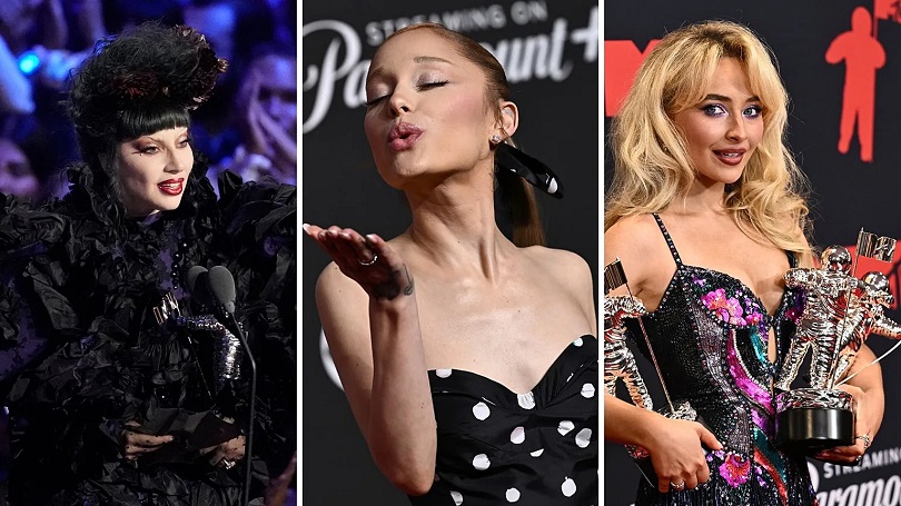 Lady Gaga, Ariana Grande na Sabrina bihariye ibihembo muri MTV VMA –AMAFOTO
